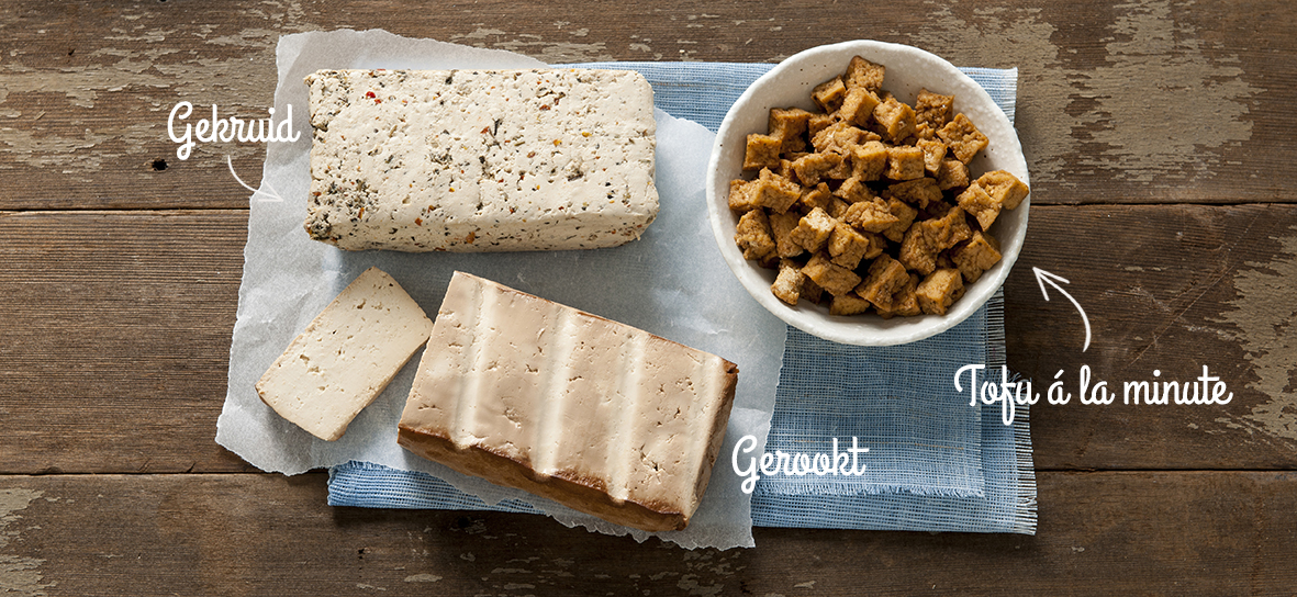 Soorten tofu: gekruid, gerookt, tofu a la minute